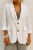 Dames linnen blazer met een relaxte pasvorm