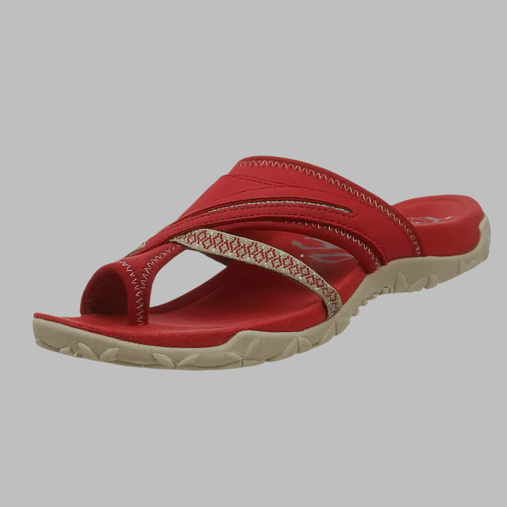 Comfort-sandalen met gekruiste banden