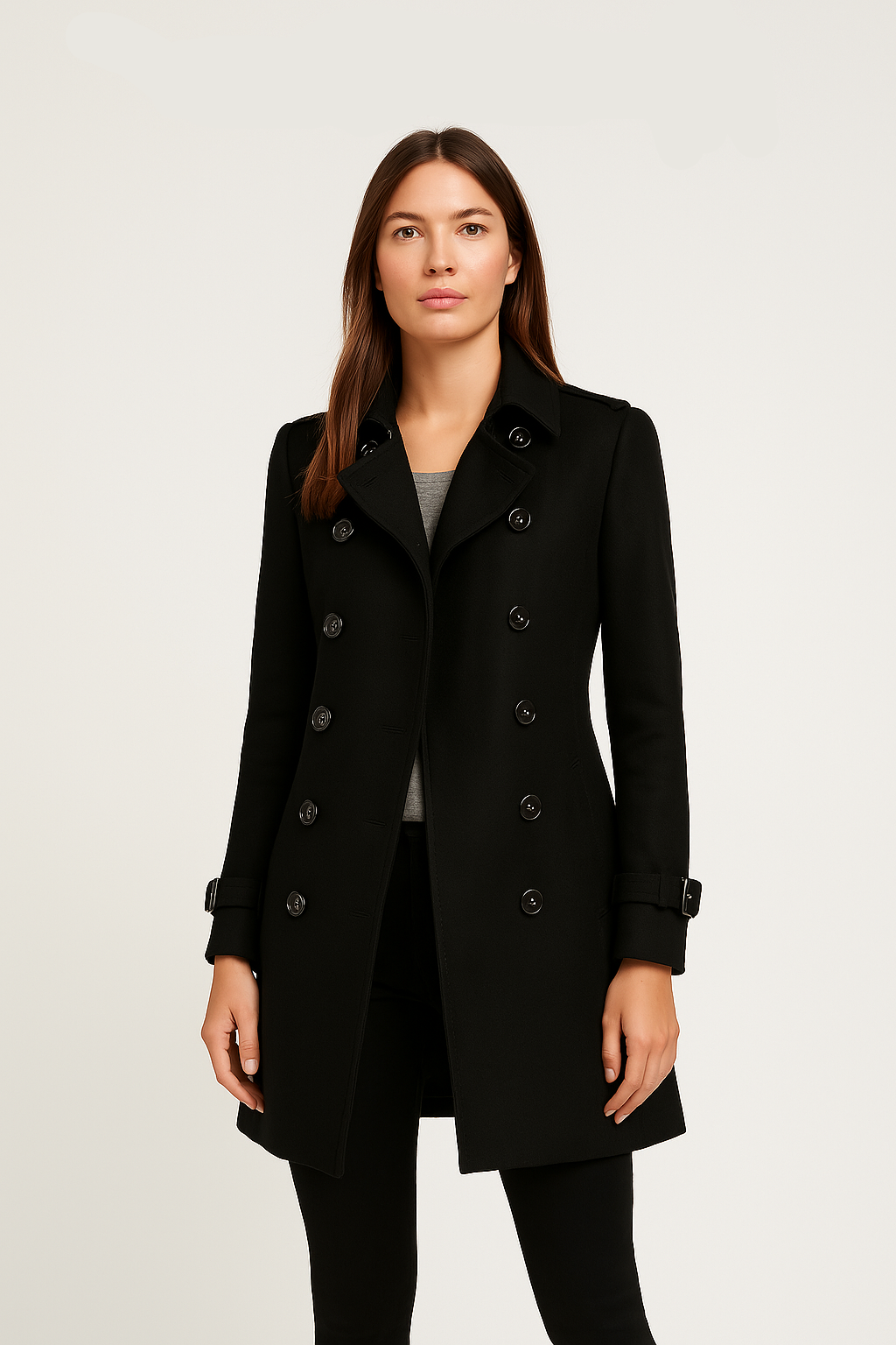 Elegante double-breasted trenchcoat voor dames
