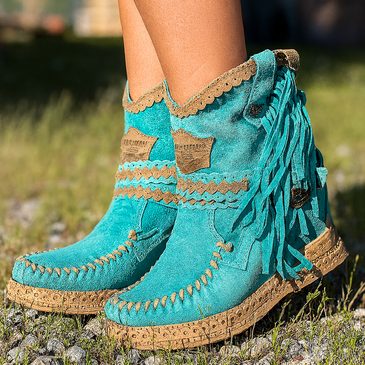 Boho western laarzen met franjes