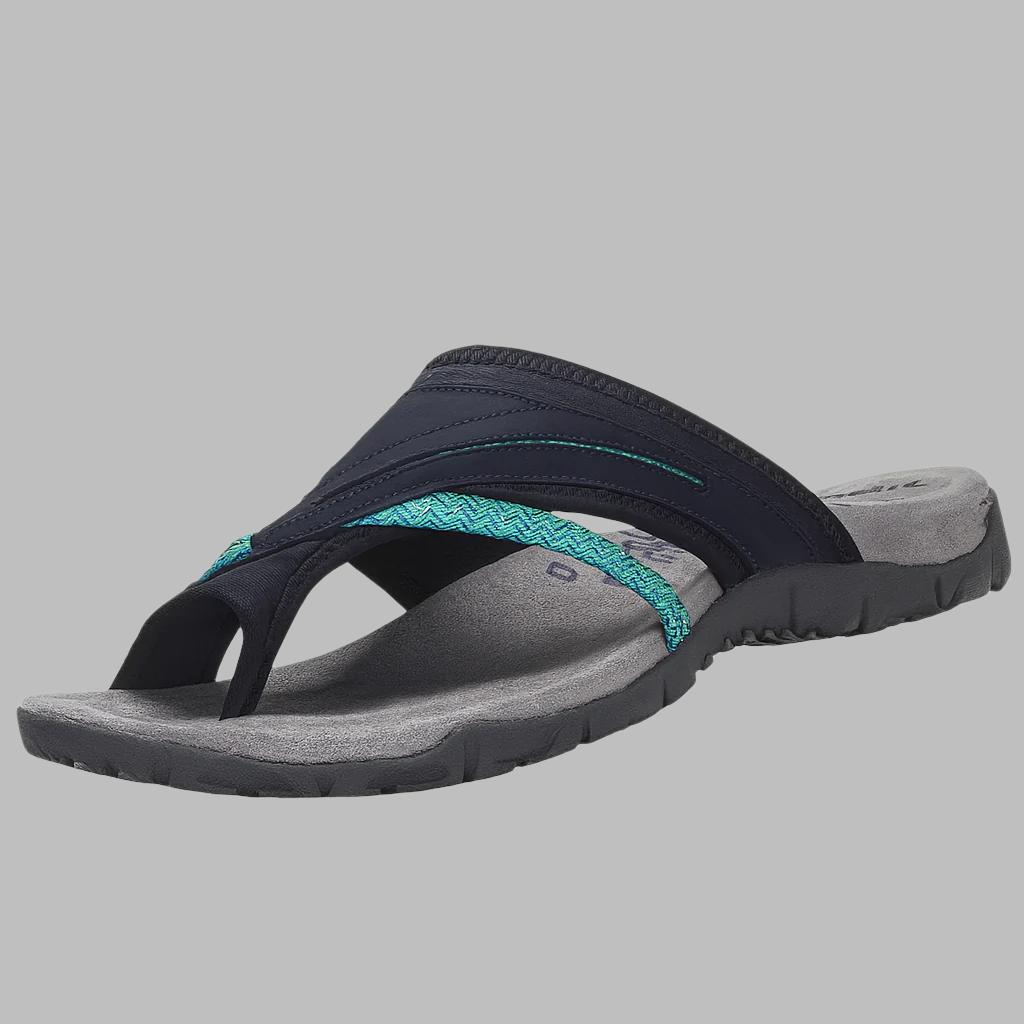 Comfortabele teenslippers met gekruiste bandjes