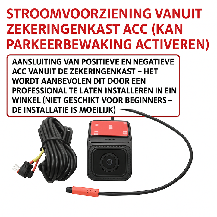 4K Dashcam met GPS + dubbele camera
