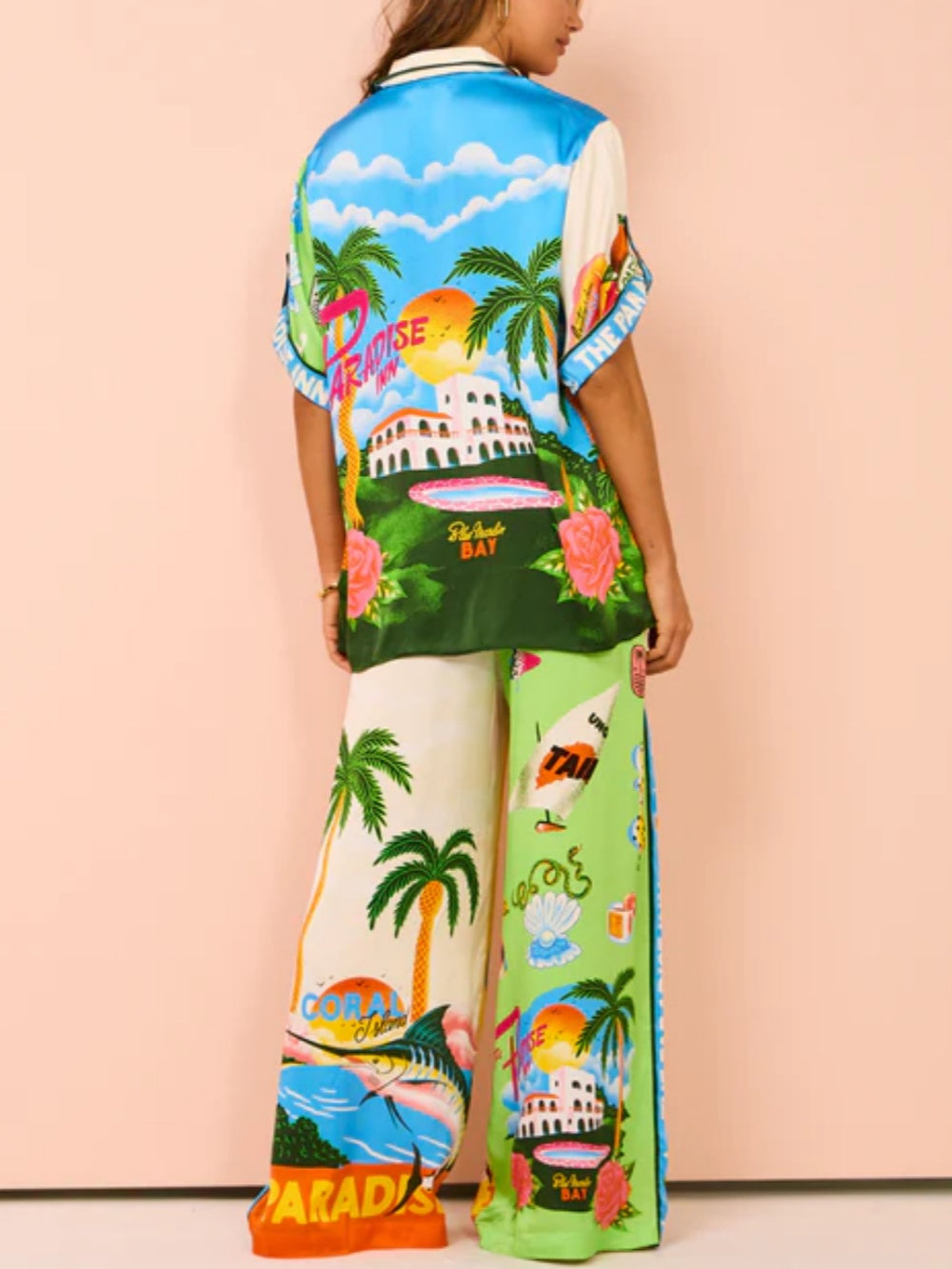 Hippe Set met Zomerse Print