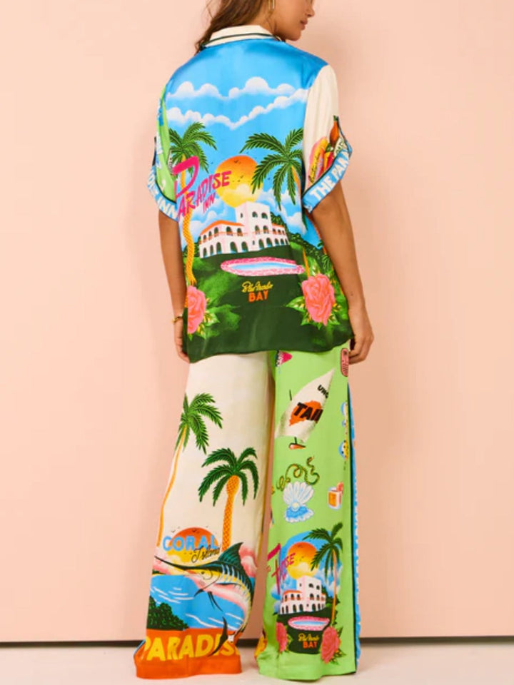 Hippe Set met Zomerse Print