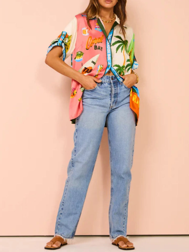 Hippe Set met Zomerse Print