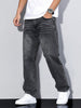 Effen gekleurde casual herenjeans