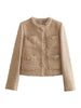 Elegant kort tweedjasje voor dames Tijdloze elegantie met een moderne twist