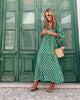 Elegante Geometrische Maxi Jurk