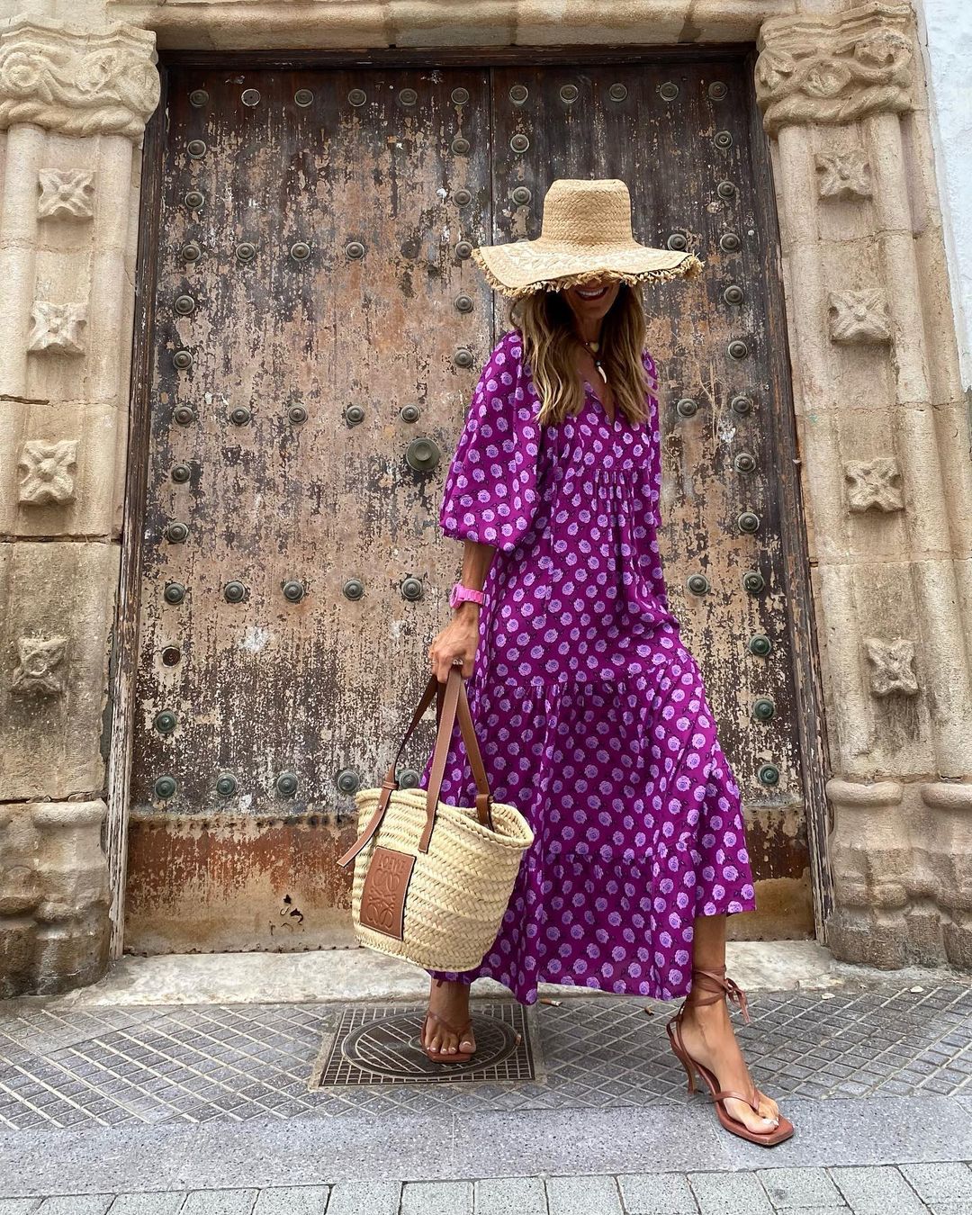 Elegante Geometrische Maxi Jurk