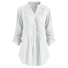 Elegante kanten blouse met borduurwerk