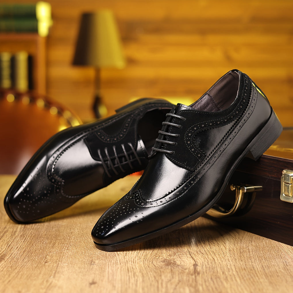 Elegante leren herenschoenen voor zakelijk gebruik