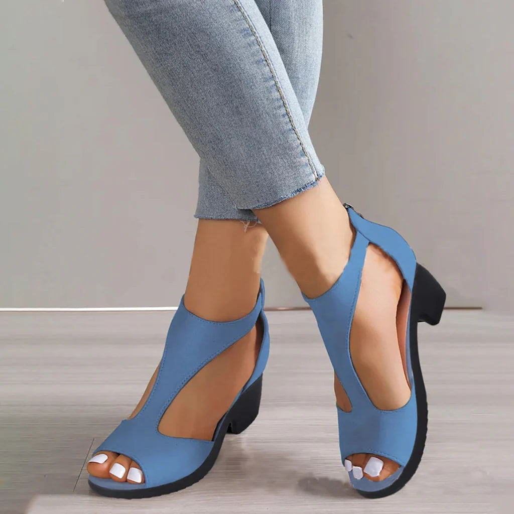 Elegante sandalen met hak voor dames