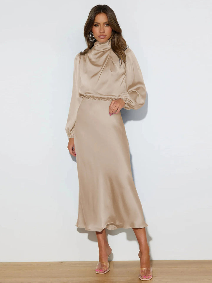 Elegante satijnen avondjurk voor dames