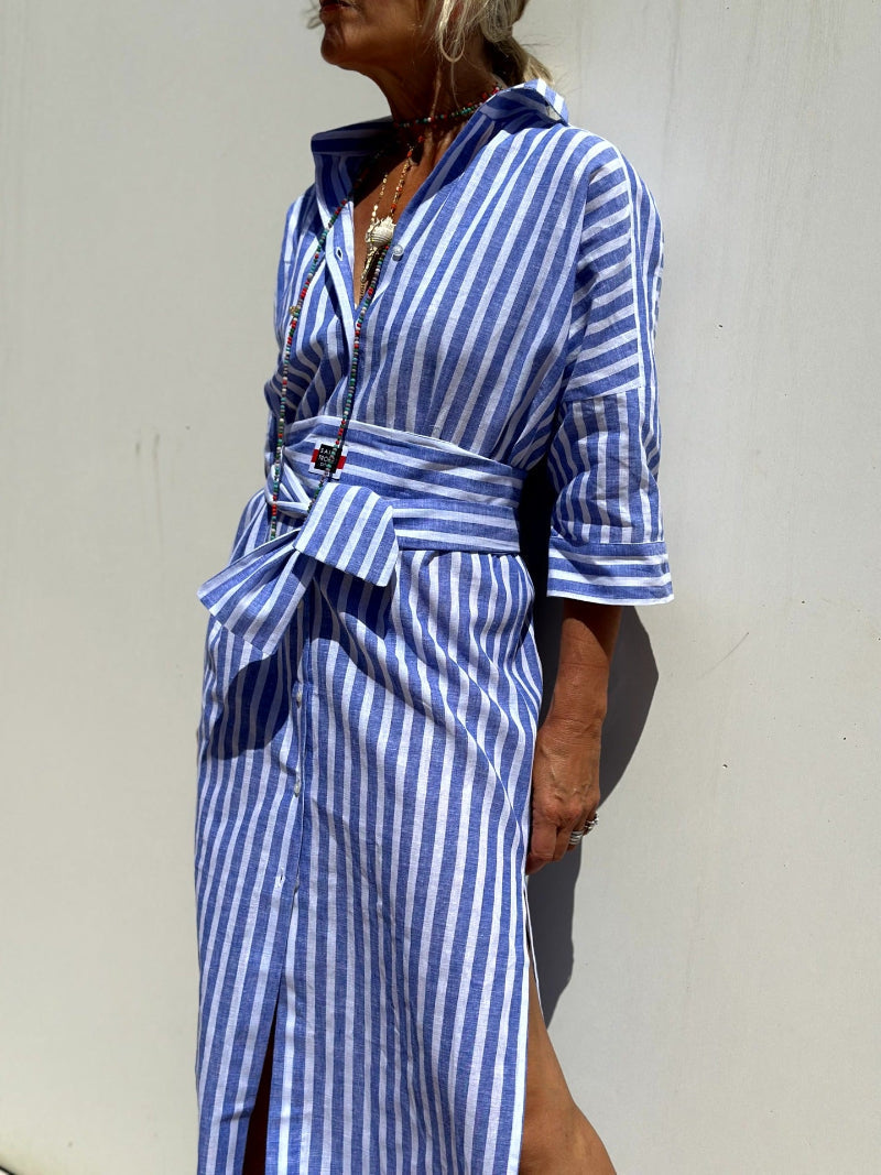 Elegante shirtjurk met lange mouwen voor dames