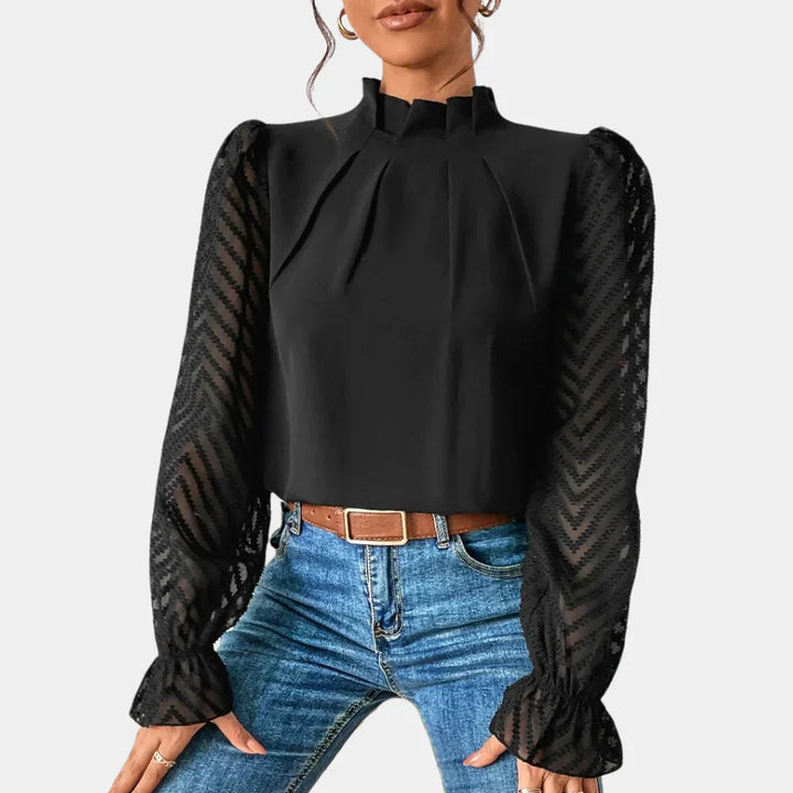 Elegante top met lange mouwen voor dames