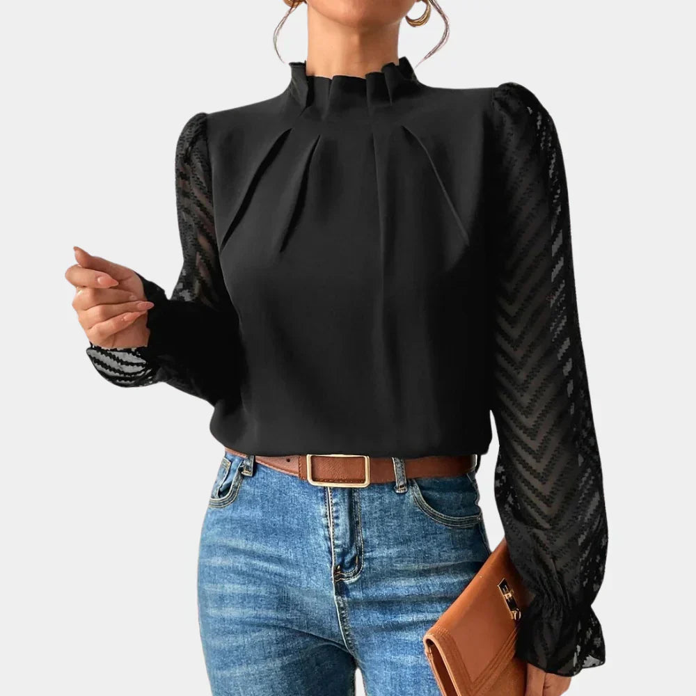Elegante top met lange mouwen voor dames