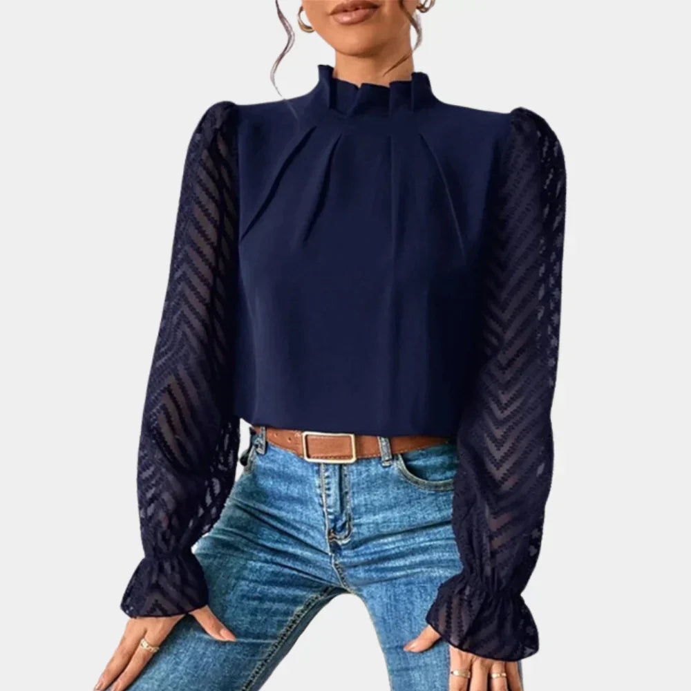 Elegante top met lange mouwen voor dames