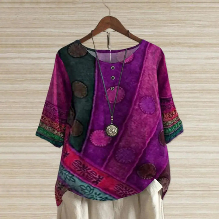 Elegante top met ronde hals