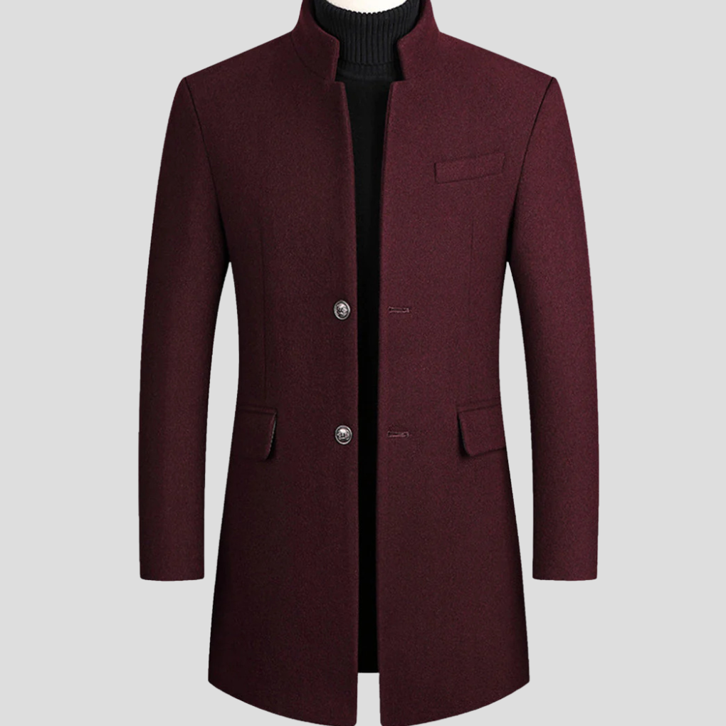 Elegante wolmixjas voor heren – verfijnde klassieke bovenkleding