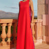 Elegante Mouwloze Midi Jurk