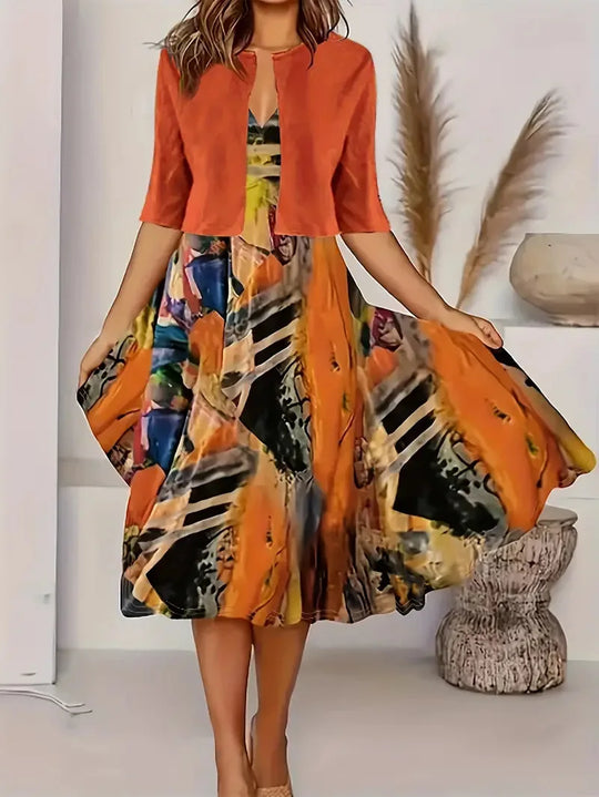 Elfriedela – Lange damesjurk | Tijdloze elegantie