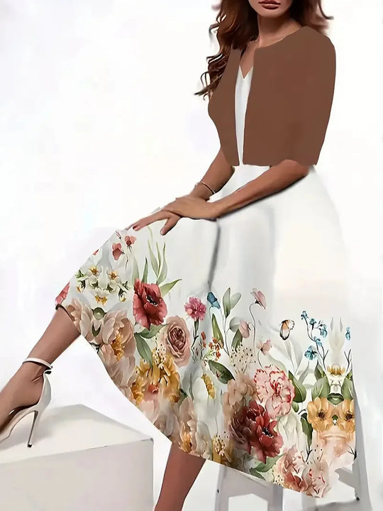 Elfriedela – Lange damesjurk | Tijdloze elegantie