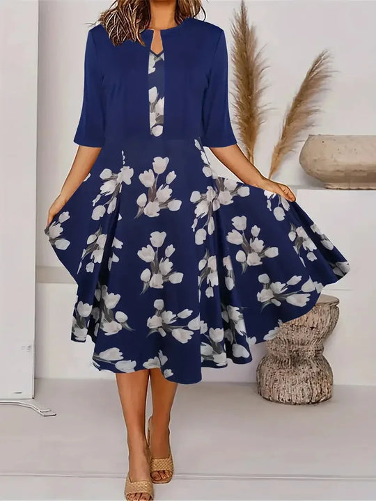 Elfriedela – Lange damesjurk | Tijdloze elegantie