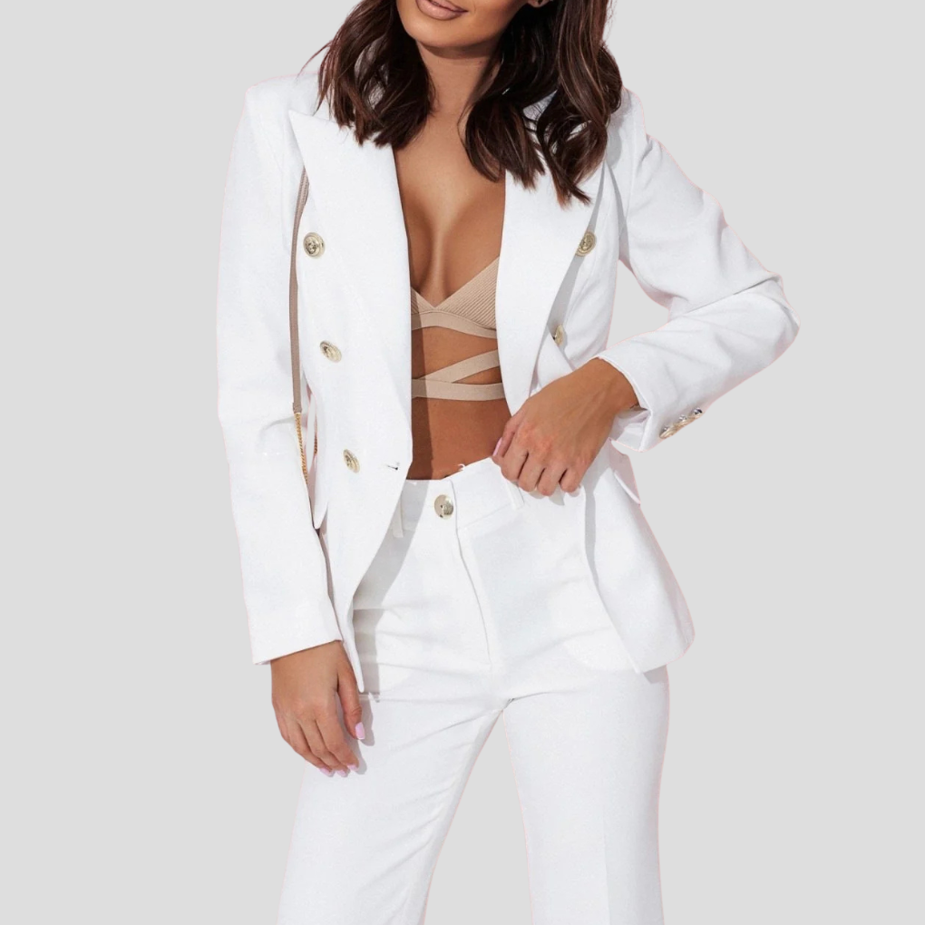 Elisea Blazerset voor dames – modern zomerpak