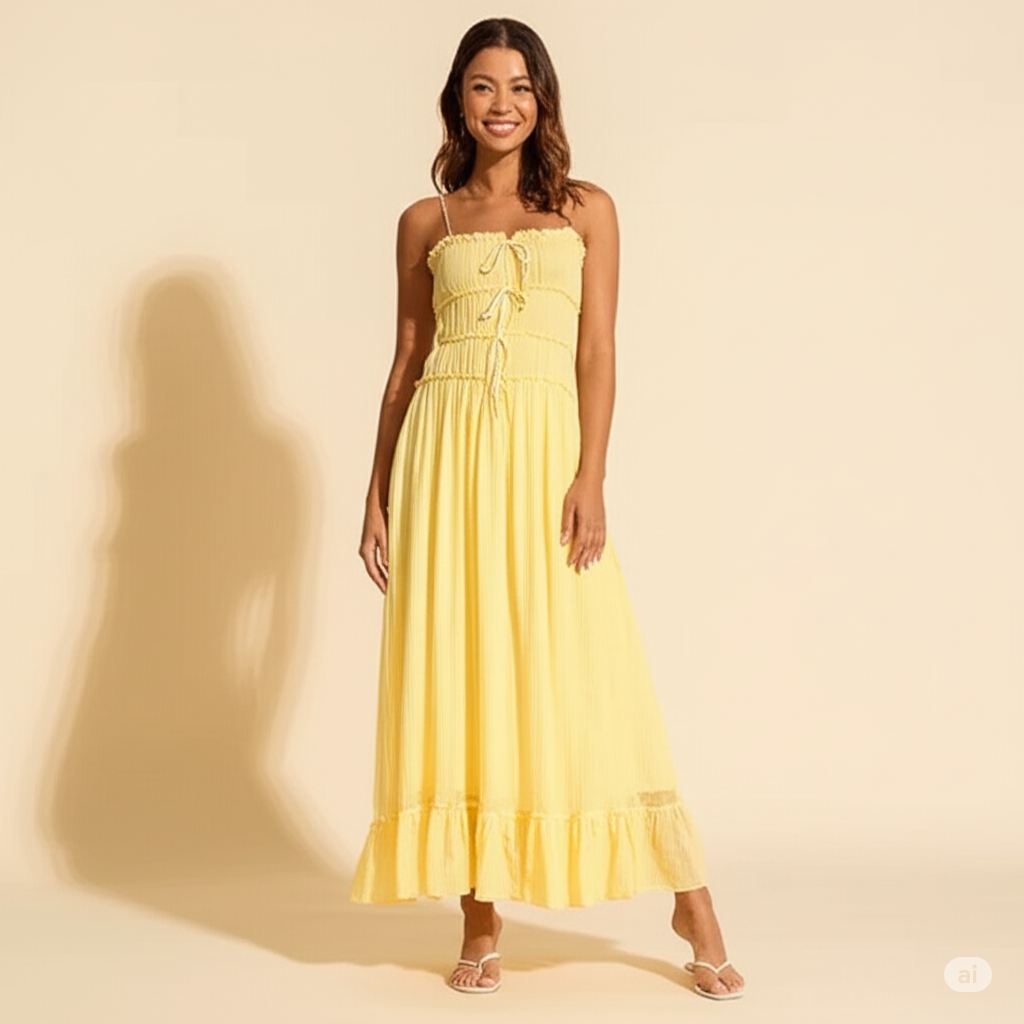 Elegante ruches jurk