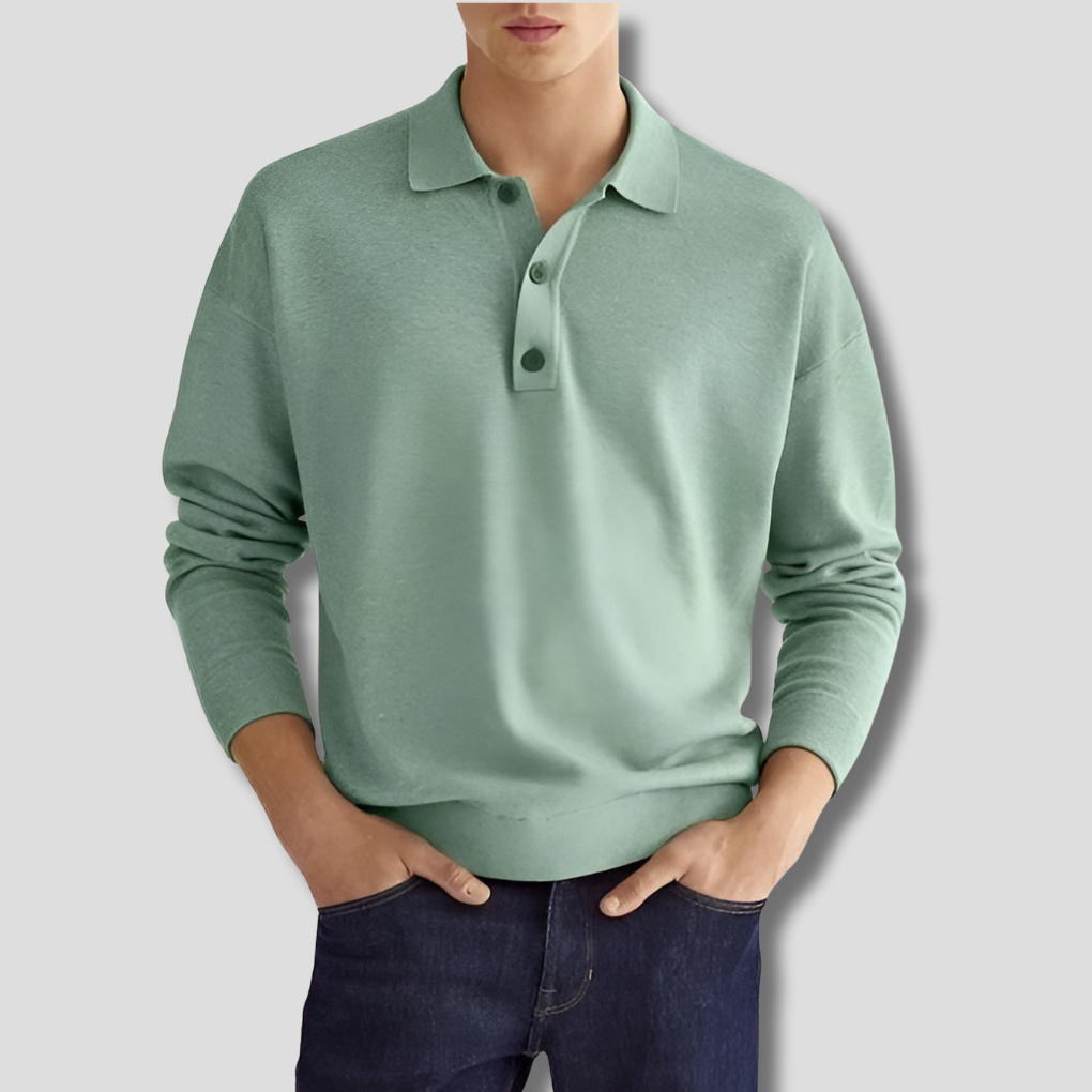Poloshirt van katoenmix voor heren – Strakke stijl voor dagelijks gebruik