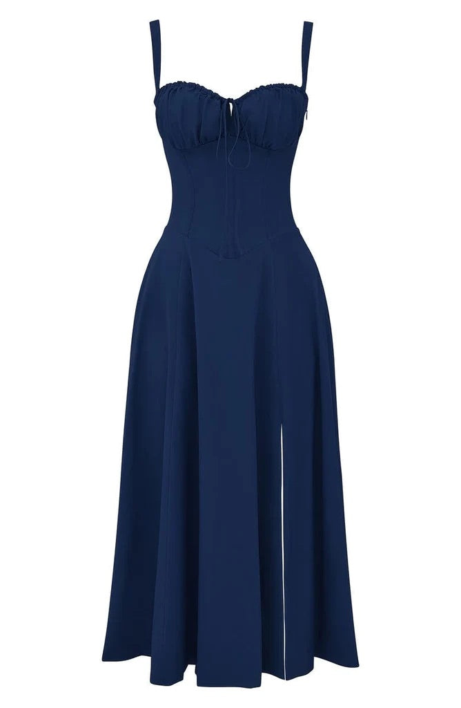 Bloemen taille-vormende jurk