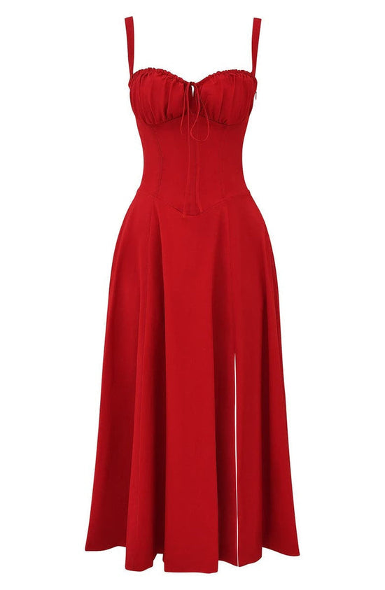 Bloemen taille-vormende jurk