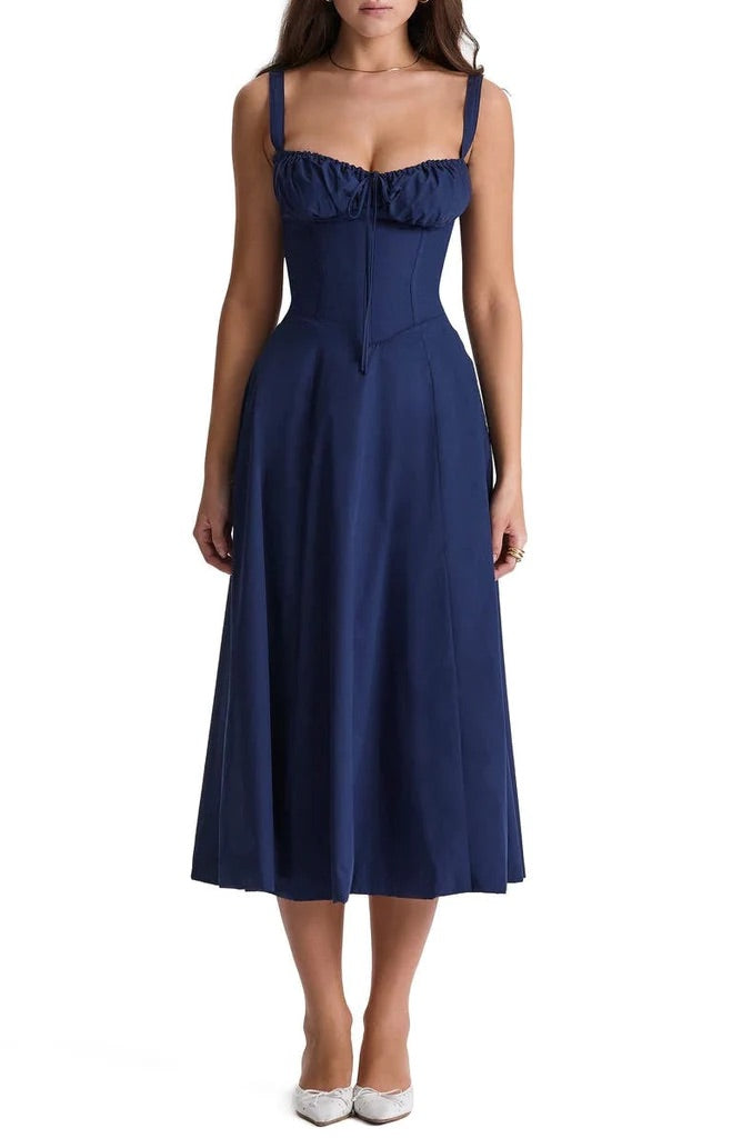 Bloemen taille-vormende jurk