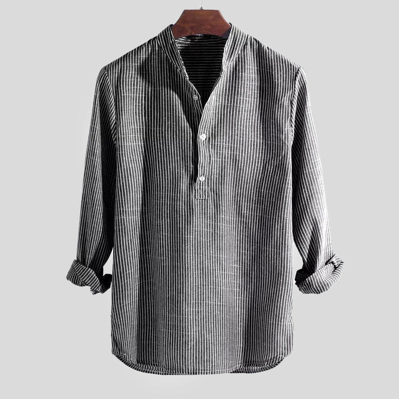 Henley-shirt voor heren Klassiek en ademend