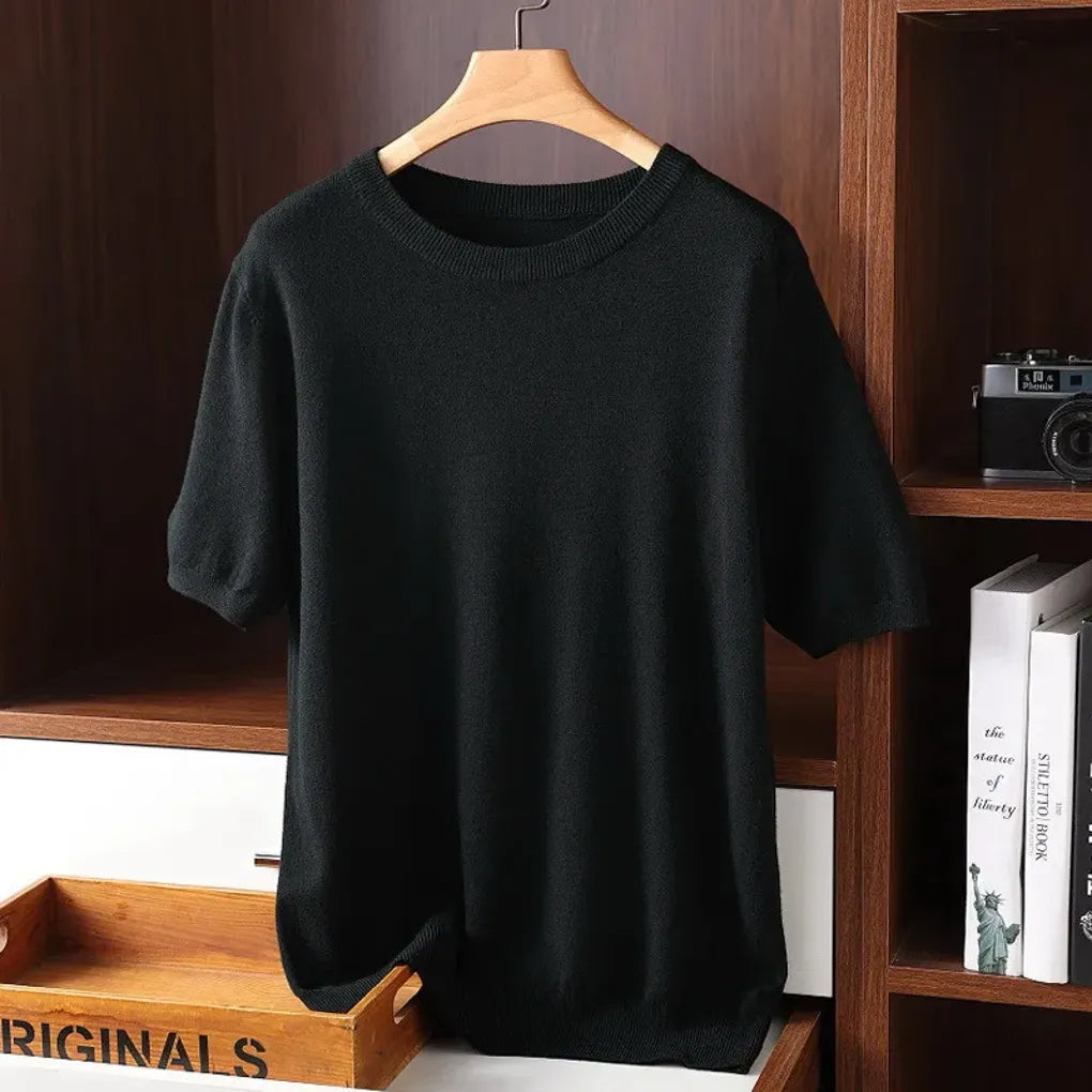 Heren T-shirt met ronde hals – Verfijnde basics voor elke dag