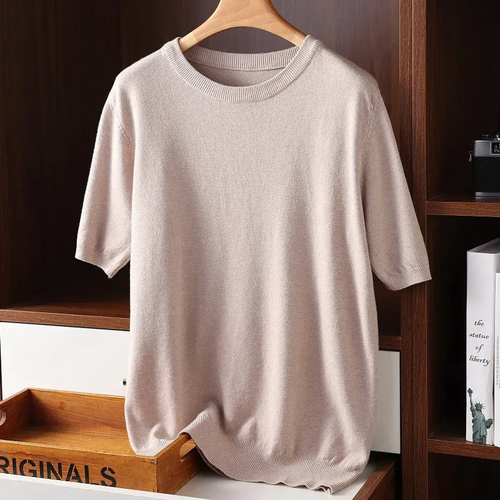 Heren T-shirt met ronde hals – Verfijnde basics voor elke dag