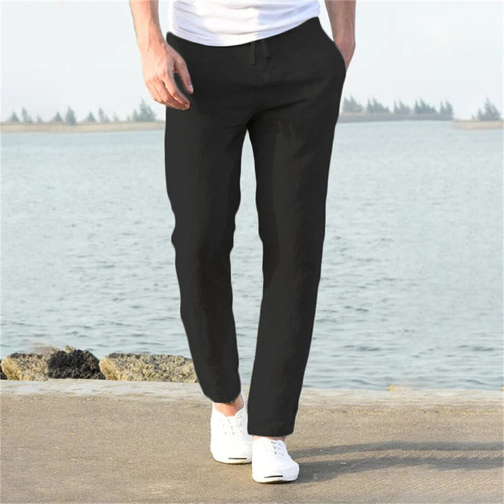 Heren linnen broek, casual stijl voor warme dagen