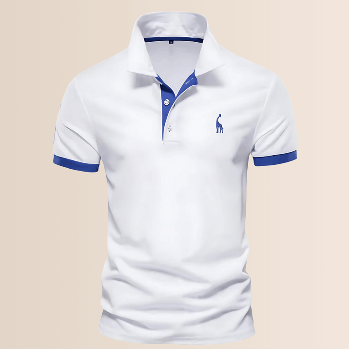Heren poloshirt van katoen met opstaande kraag