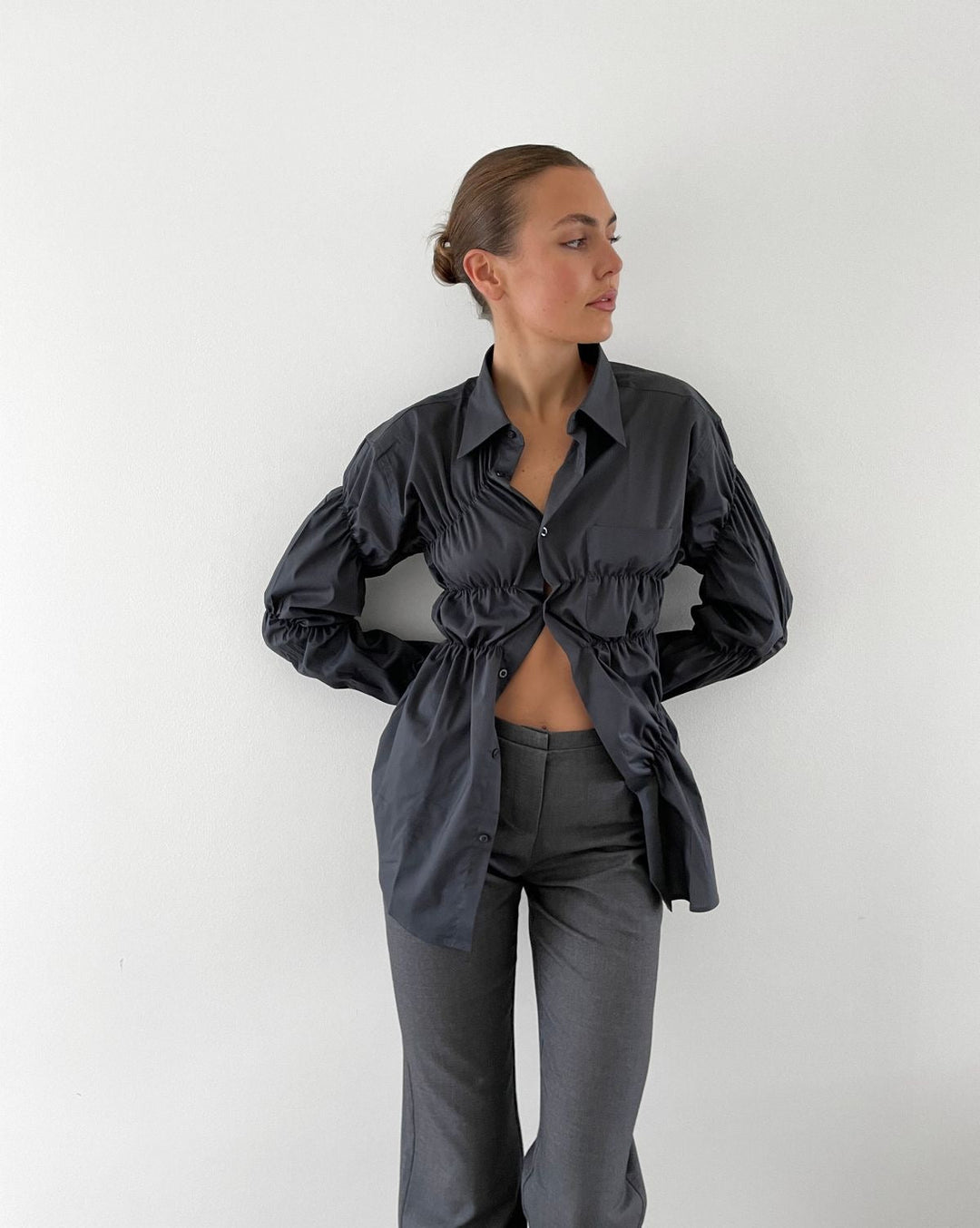 Stijlvolle Gekreukelde Blouse