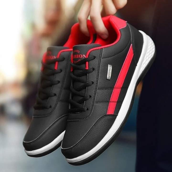 Leren sneakers voor heren, ontworpen voor balans