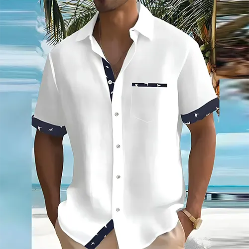 Liam – Heren Zomeroverhemd met Korte Mouwen | Ademend & Stijlvol
