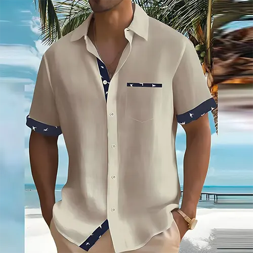 Liam – Heren Zomeroverhemd met Korte Mouwen | Ademend & Stijlvol