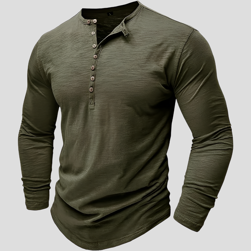Los herenoverhemd van katoenmix – casual, alledaagse stijl