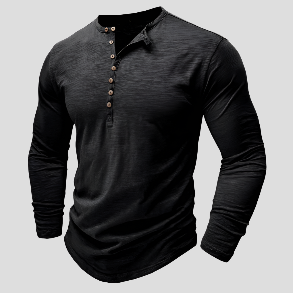 Los herenoverhemd van katoenmix – casual, alledaagse stijl