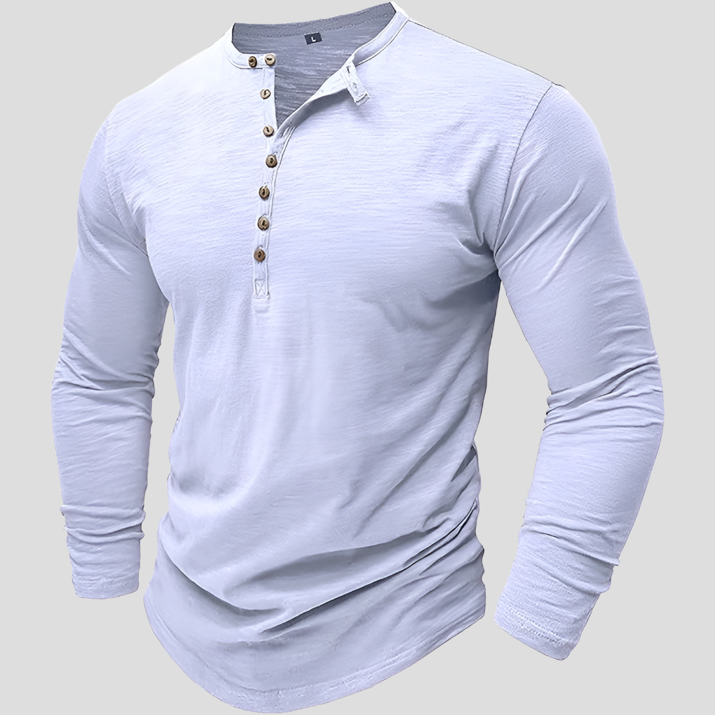 Los herenoverhemd van katoenmix – casual, alledaagse stijl