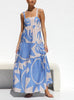 Luchtige maxi-jurk in pastel tinten