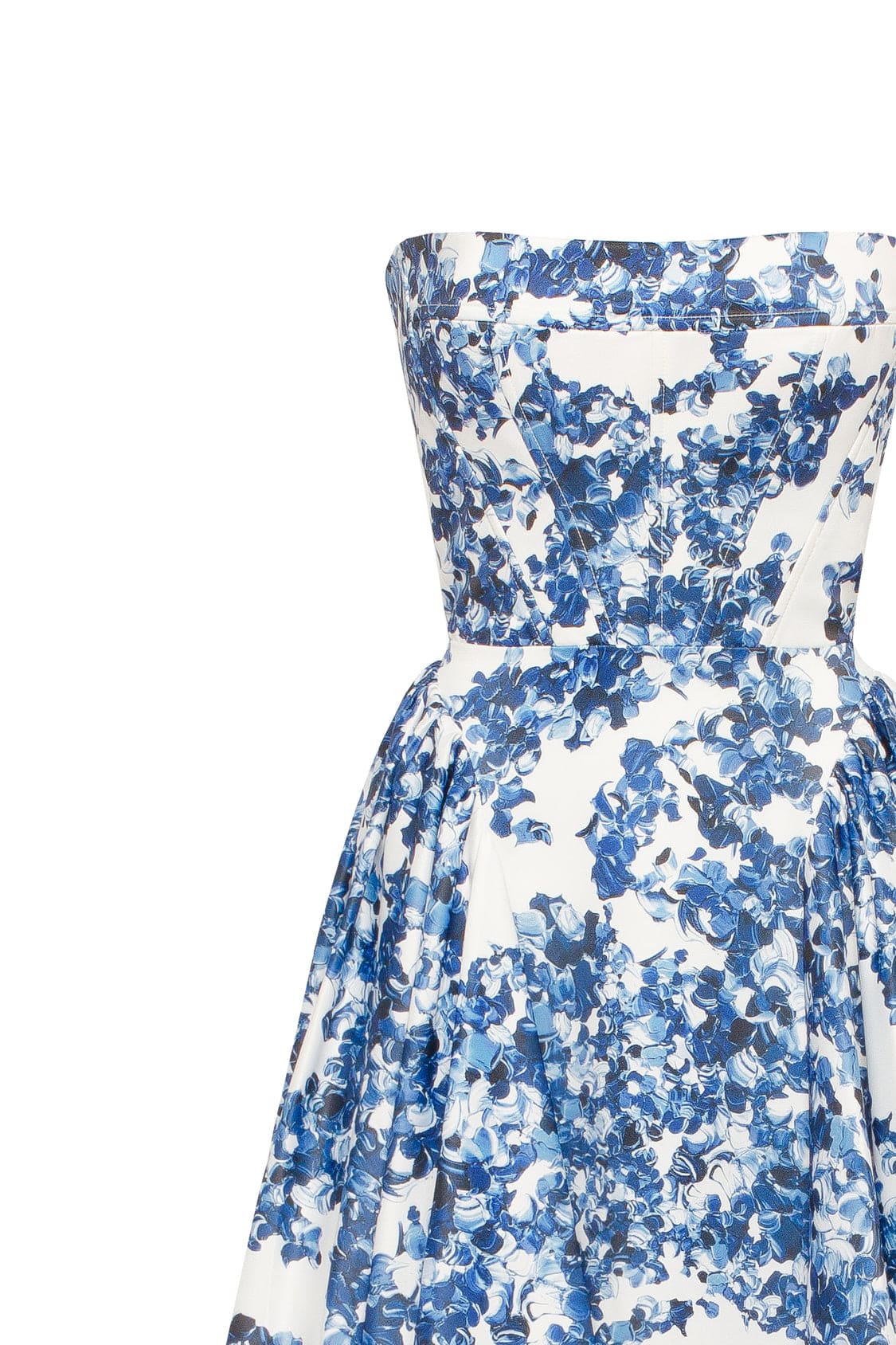 RIVA | STRAPLESS JURK MET BLOEMEN