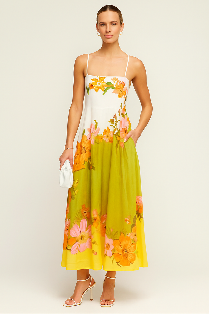 Maxi-jurk met Zomerse Print