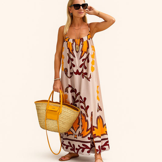 Maxi Jurk met Etnische Print
