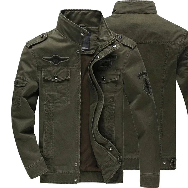 Militaire jas voor heren voor het middenseizoen – robuuste stijl en dagelijkse functionaliteit